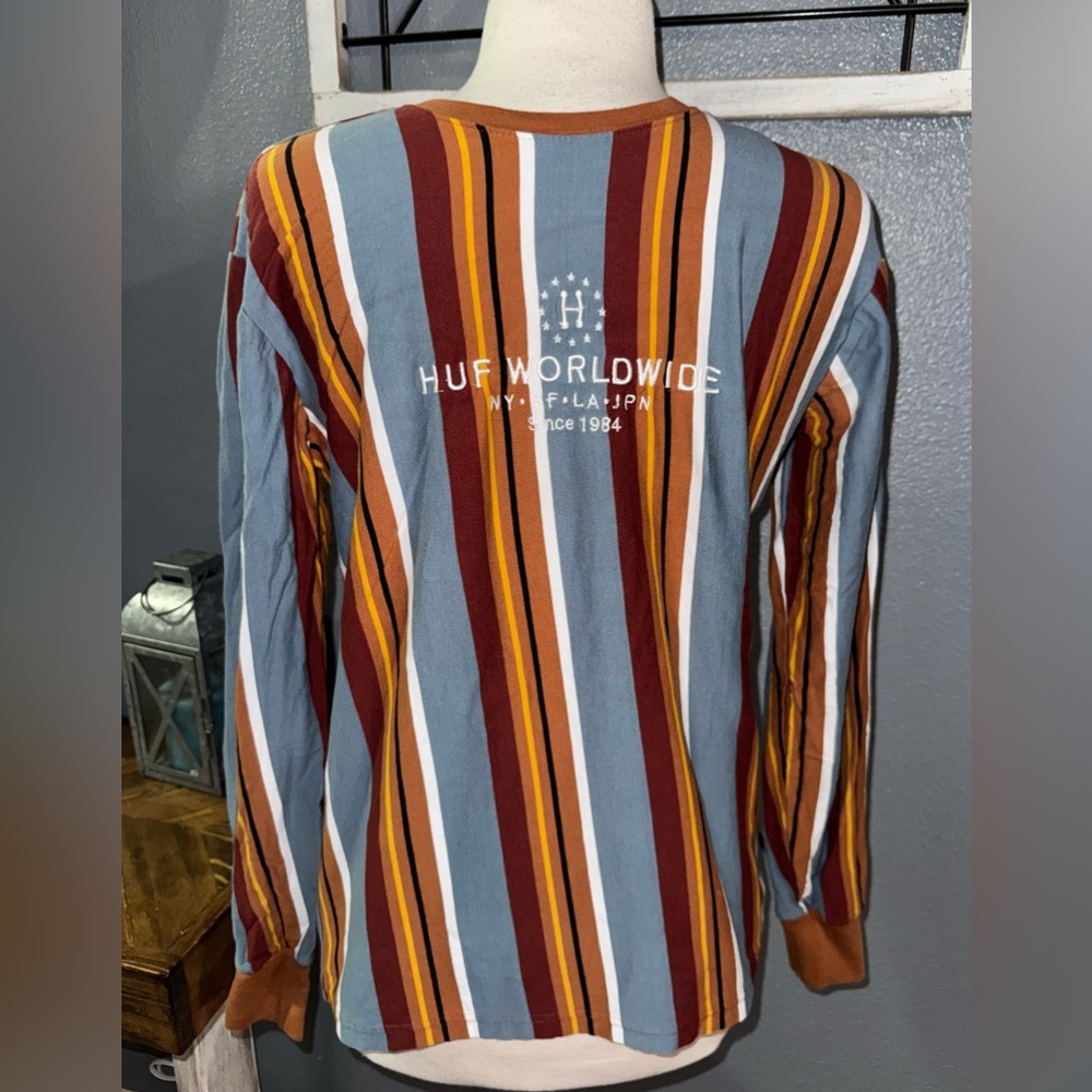 HUF Multicolor Striped Crewneck